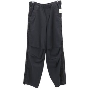 NWT FLAW Free People Cargo Rope Accent Pants Black Cotton Size L Large